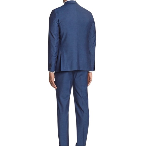 Nordstrom Savile Row 2 Piece Suit Blue 2 Button Jacket Pants 40R - Picture 2 of 14